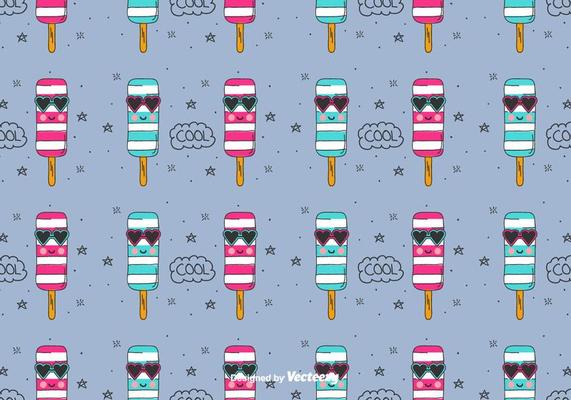 Cool Ice Cream Vector Pattern