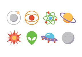 Astronomy Icon Set vector