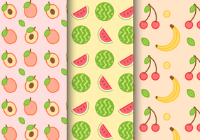 Free Summer Fruit Pattern vector