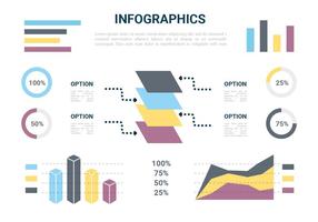 Vector libre diseño plano Infografía