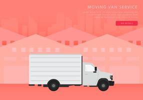 Moving Van or Truck. Transport or Delivery Illustration.