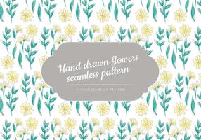 Vector Hand Drawn Seamless Floral Pattern