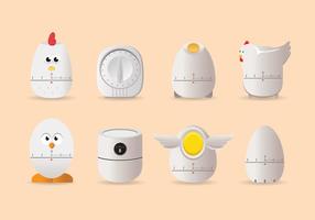 Chicken Egg Timer Vector