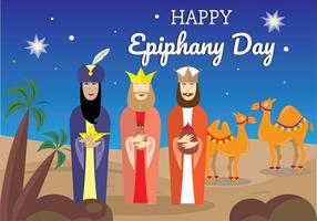 Happy Epiphany días conjunto de vectores