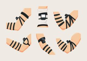 Tefillin Male Hand Observant Jews vector