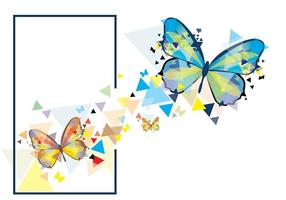 Mariposa Mosaic illustration vector