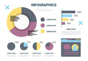 Vector libre diseño plano Infografía