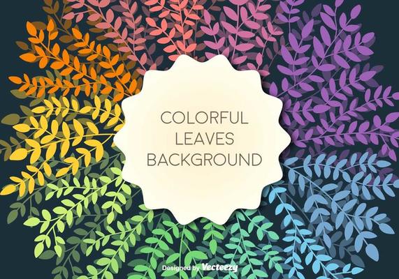 Vector Template With Colorful Branches