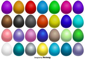 Collection Of Vector Easter Eggs