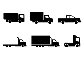 Glyph Camion Icon Vector