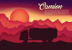 Fondo del vector de Camion