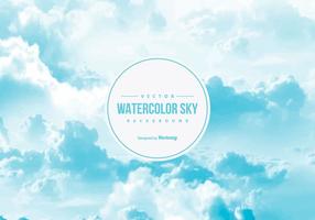 Watercolor Sky Background vector