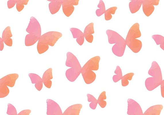 Watercolour Butterfly Seamless Pattern