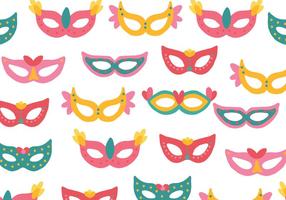 Colorful Masks Pattern vector