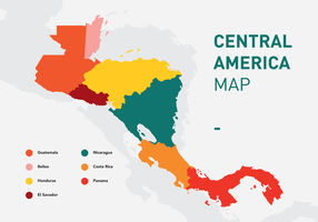 Vector Mapa de América Central