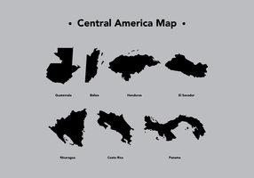 Mapa De América Central Gráficos Vectoriales