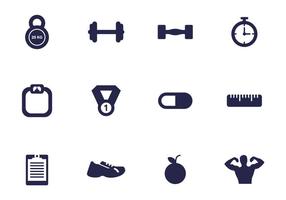 Gym Icon Vector Pack 