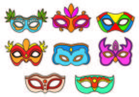 Set Of Masquerade Ball Vectors