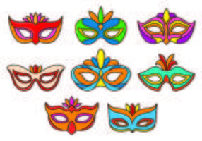 Set Of Masquerade Ball Vectors