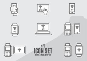NFC Payment Icons vector