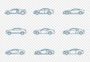 Cars Icons Set vector