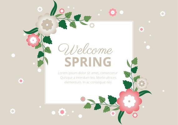 Free Spring Season Vector Background
