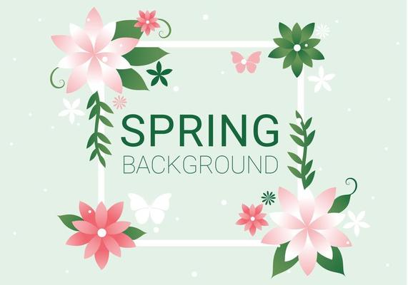 Free Spring Season Vector Background