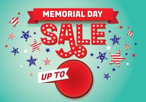 Memorial Day Sale Background Template vector