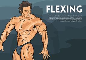 Flexing Vector Background