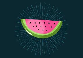 Radiant Watermelon vector