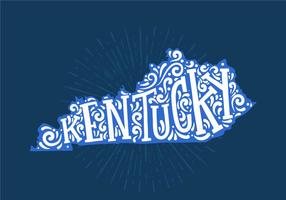 Letra del Estado de Kentucky vector