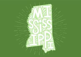 Mississippi State Lettering vector