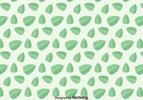 Green Leaf Stevia Pattern Vector