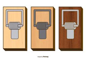 Colección de vector de trampa de ratón