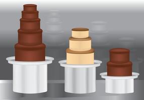 Colored Chocolate Fountain vector