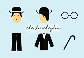 Charlie Chaplin Elements Vector Pack