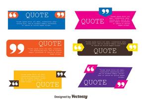 Testimonials Quote Template Collection Vectors