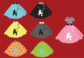 Poodle Skirt Vector Pack