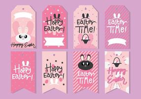 Cute Easter Gift Tag vector