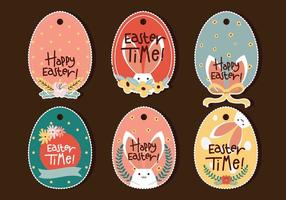 Easter Egg Tag vector