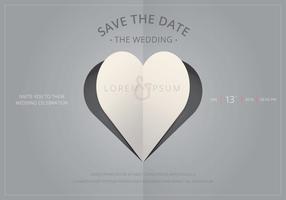 Save The Date, Wedding Invitation Template vector