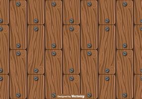 Seamless Wood Planks Pattern - Vector