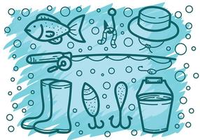 Fishing Tackle Vector Icons