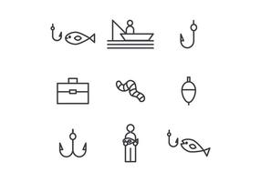 Fishing Outlined Icons