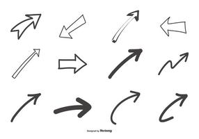 Hand Drawn Arrows Collection vector