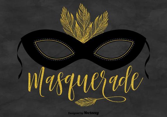 Masquerade Mask Vector Background