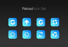 Actualizar Simple Icon Set Free Vector