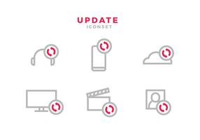 Update Icon Red Free Vector
