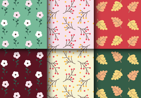 Free Autumn Floral Pattern vector