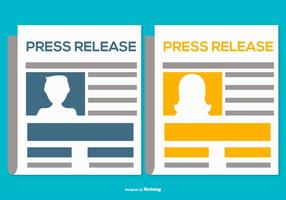 Press Release Illustrations vector